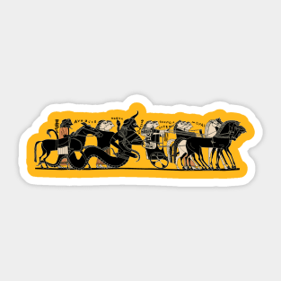 Hephaistos and friends Sticker